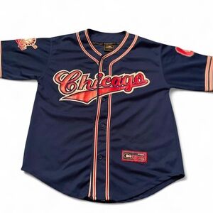Vintage Chicago Cubs Jersey Men’s XXL Blue Colosseum Athletics MLB Baseball